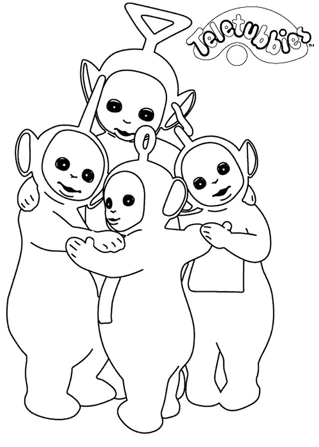 Dibujos Faciles para Pintar Teletubbies 4