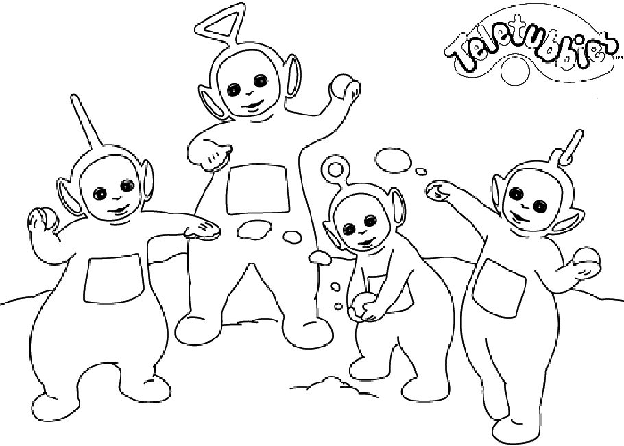 Dibujos para Pintar Teletubbies 8