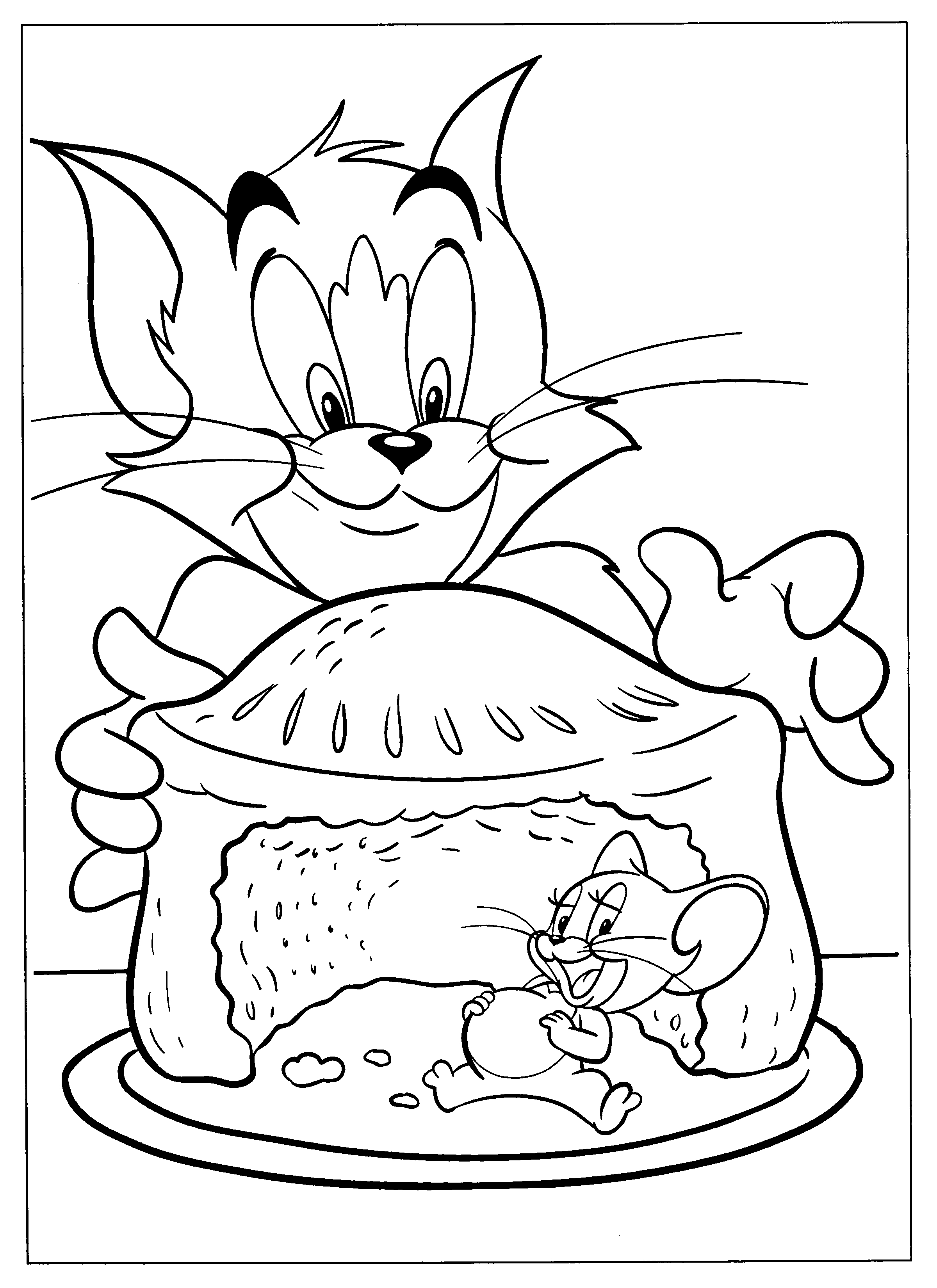 Dibujos Faciles para Dibujar Colorear y Pintar Tom y Jerry 1