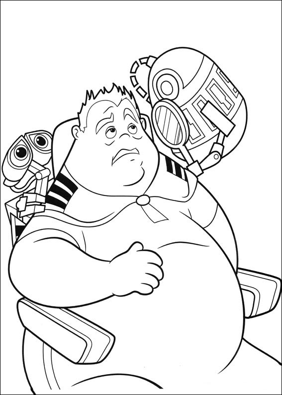 Wall-E Printable Coloring Book 43