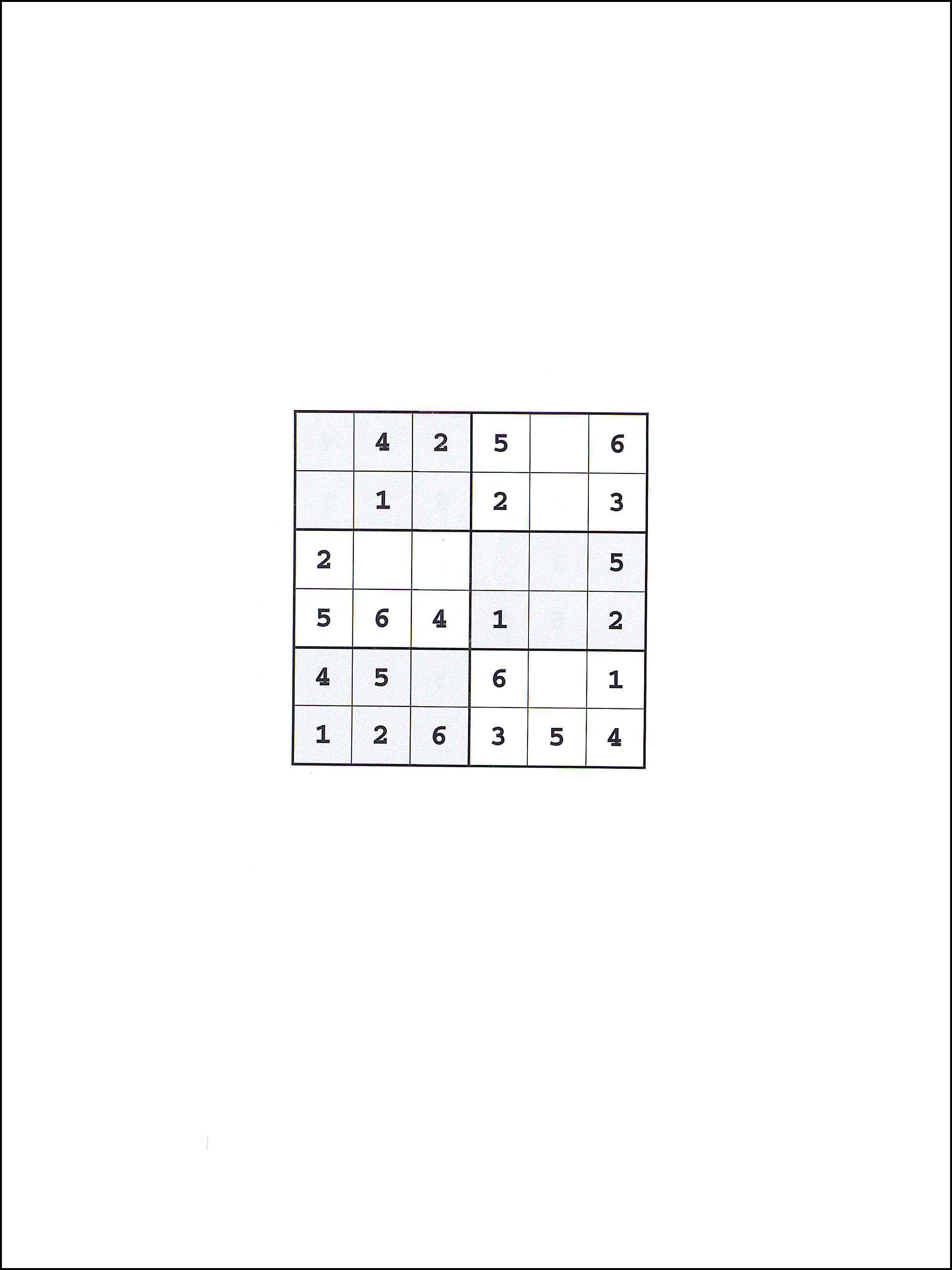 Sudoku 6x6 14