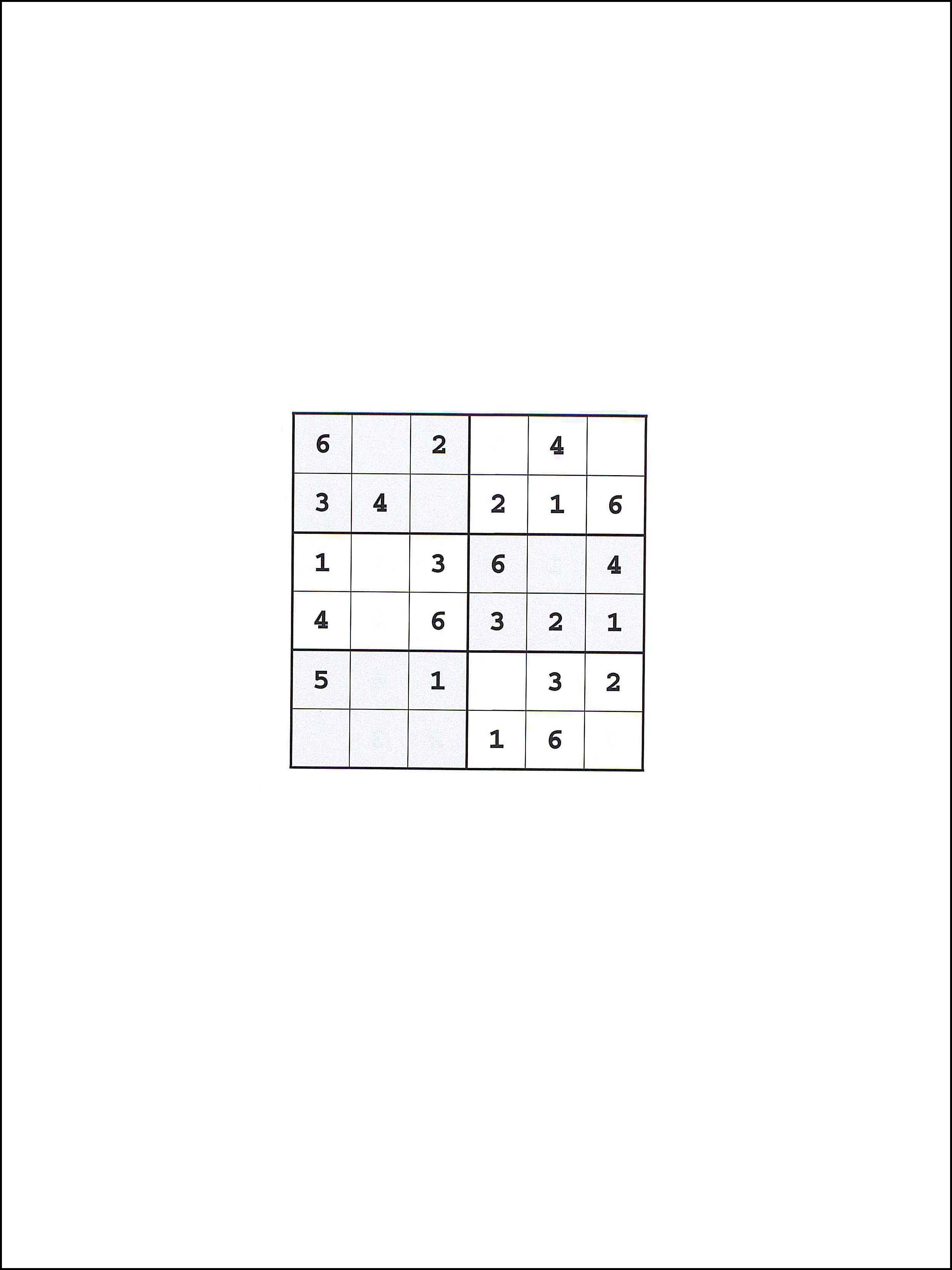 Sudoku 6x6 17