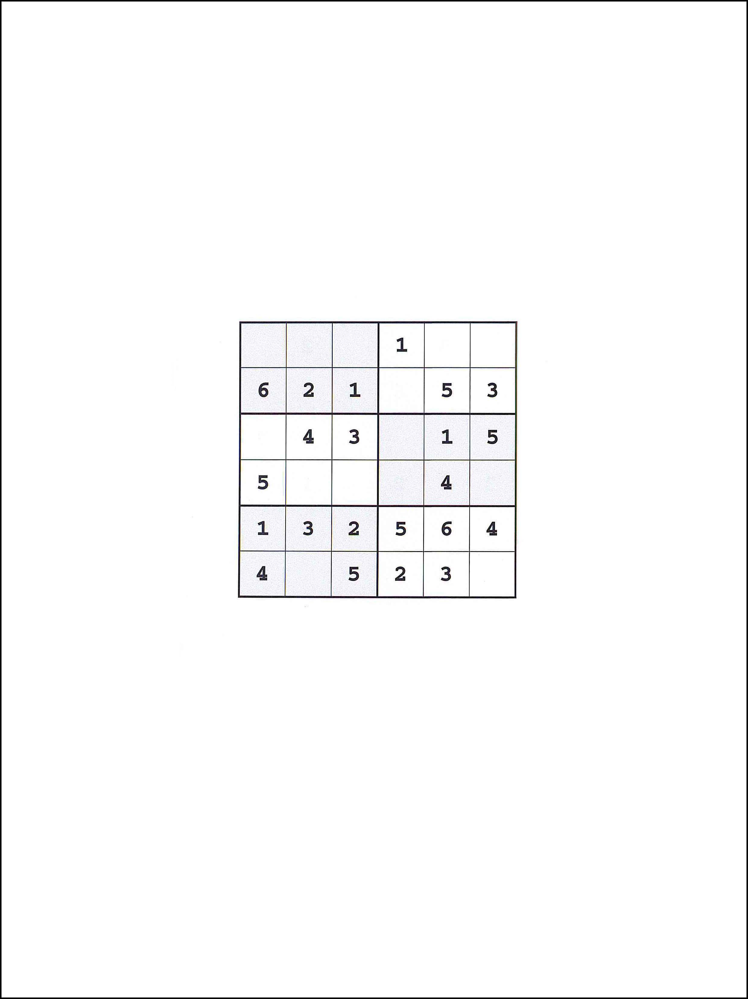 Sudoku 6x6 22