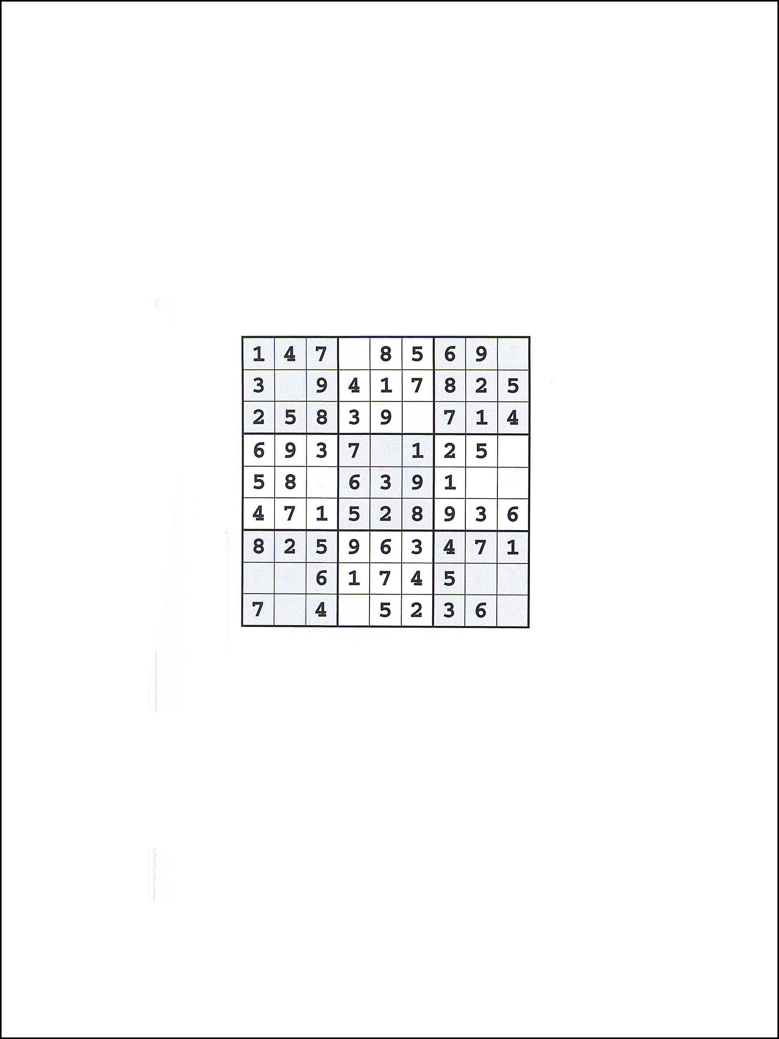Sudoku 9x9 85