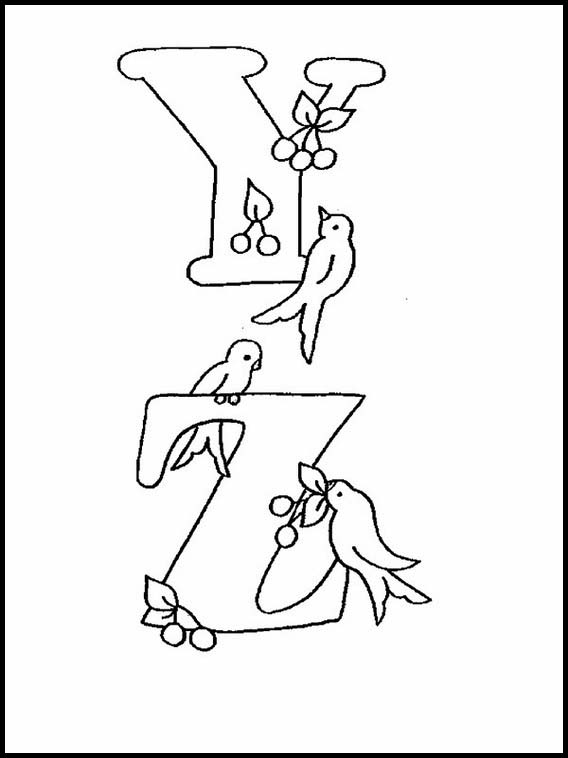 Alfabeto com desenhos para crianças 33