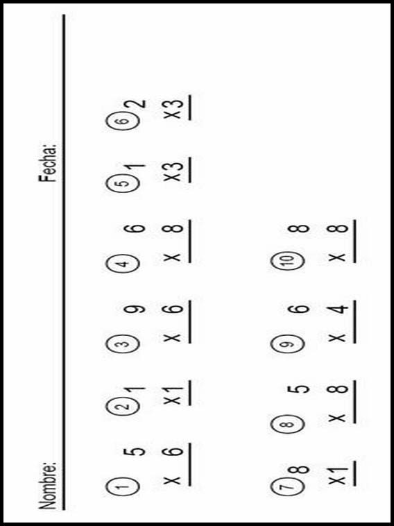 Multiplicações simples 1