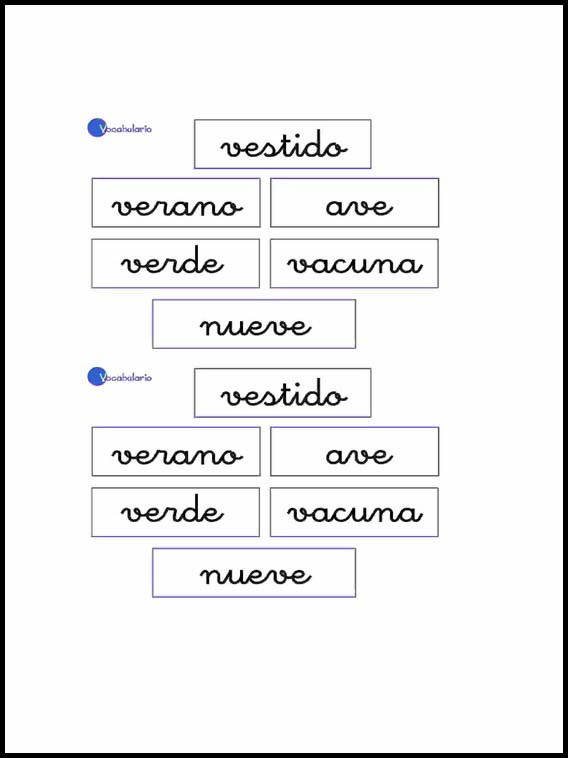 Vocabulário para aprender Espanhol 23