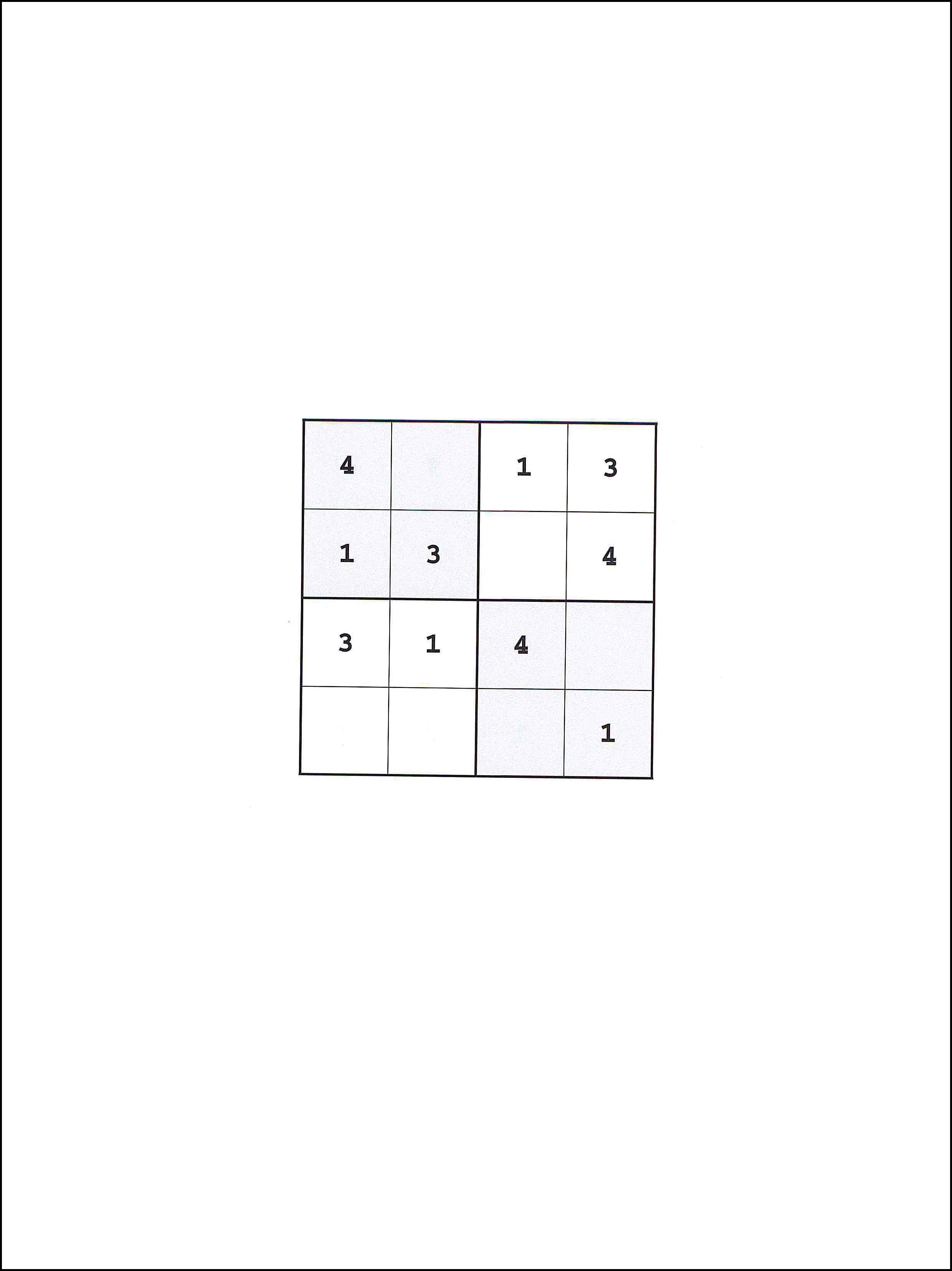 Sudoku 4x4 87