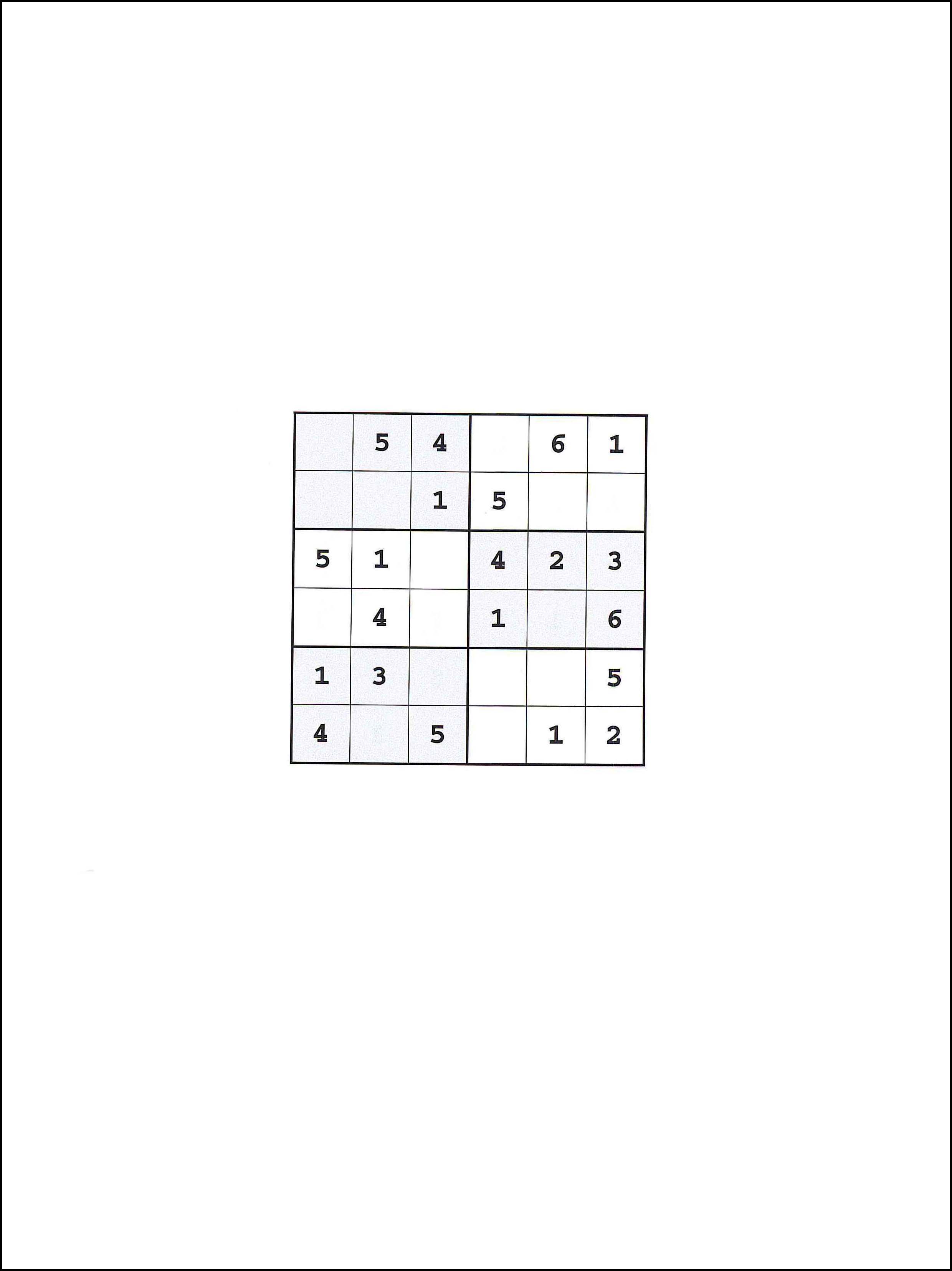 Sudoku 6x6 53