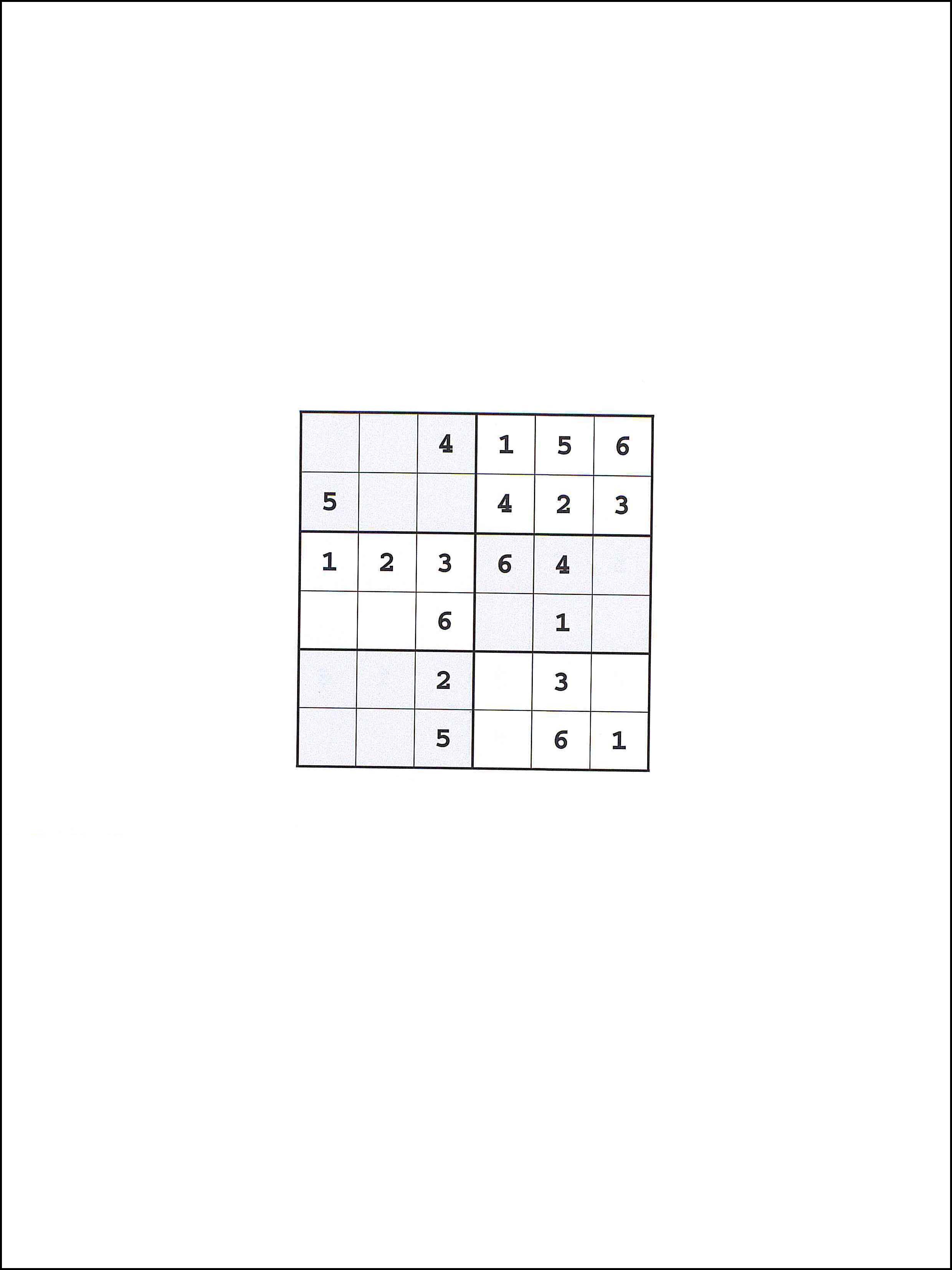 Sudoku 6x6 57