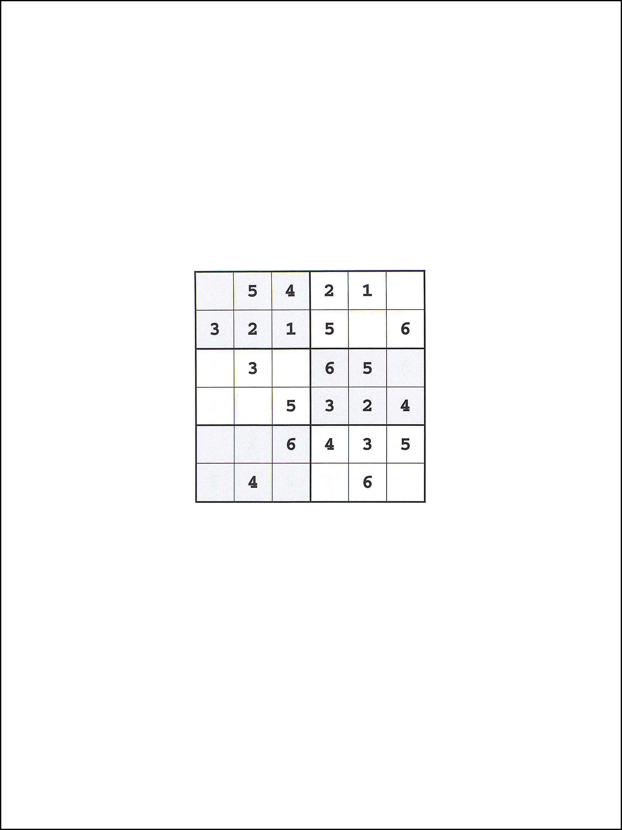 Sudoku 6x6 65