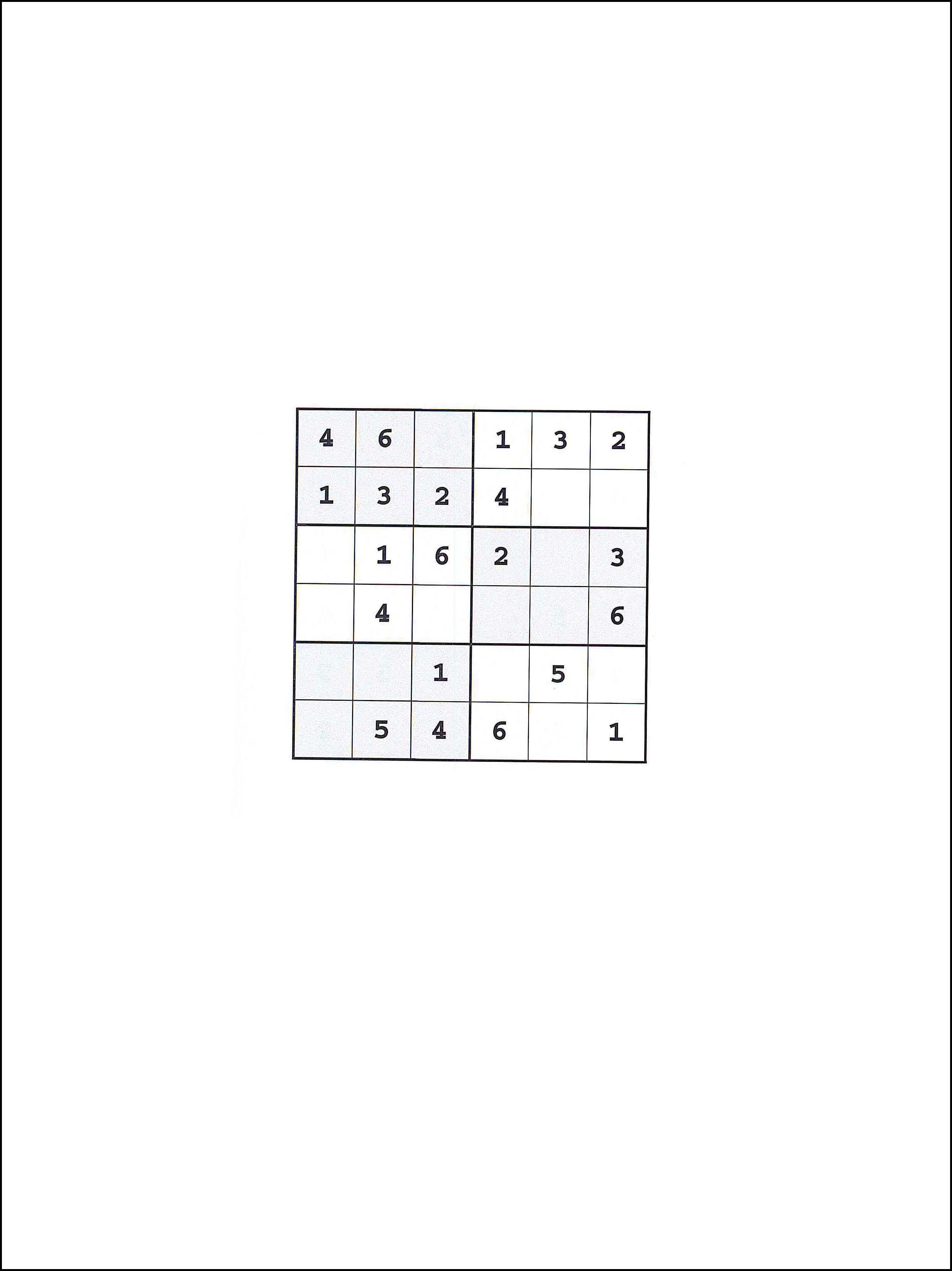 Sudoku 6x6 77