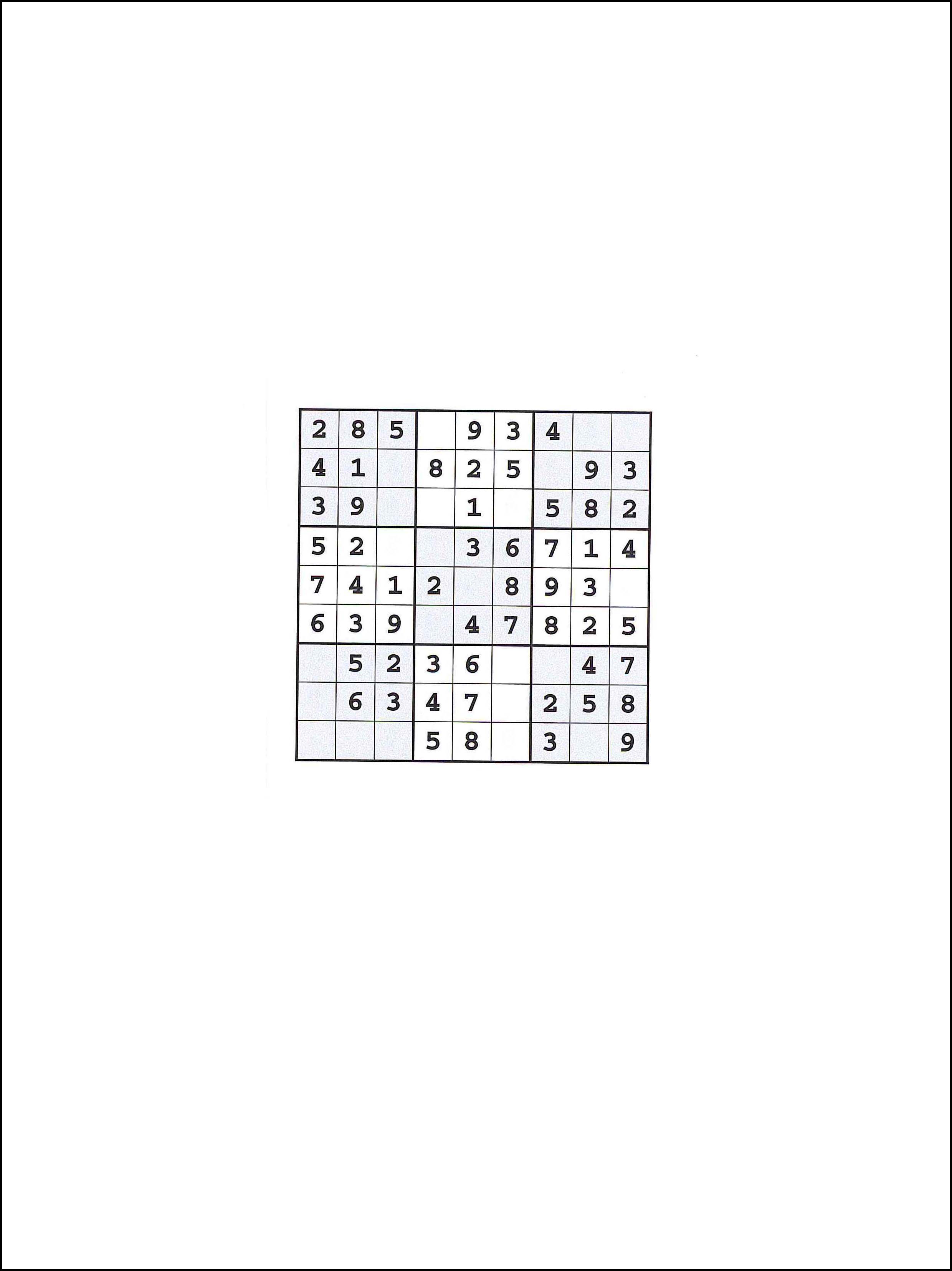 Undervisningsmaterialer Sudoku 9x9