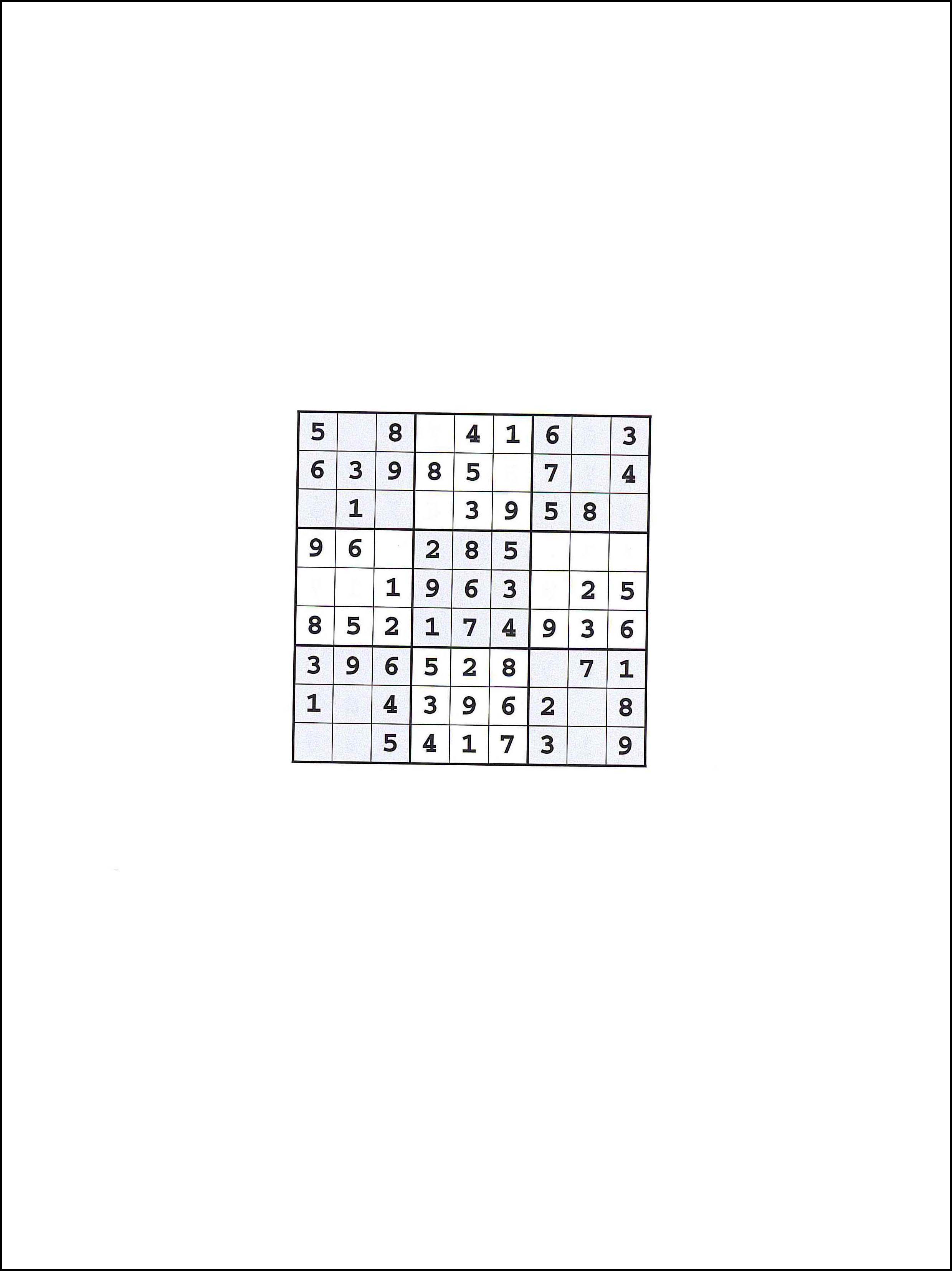 for Børn Sudoku 9x9