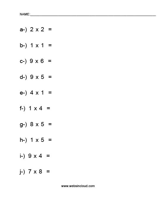 Nemme multiplikationer 10