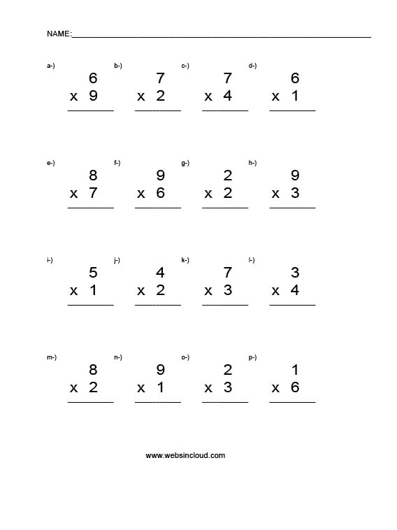 Nemme multiplikationer 8