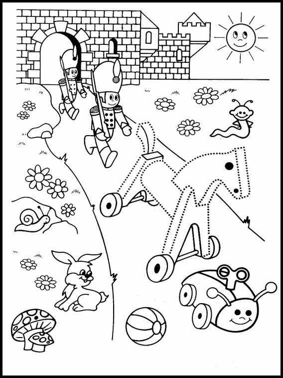 Forbind prikkerne for førskolebørn 117