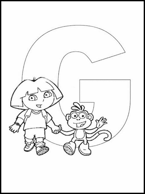 Alphabets avec des dessins d'enfants 107