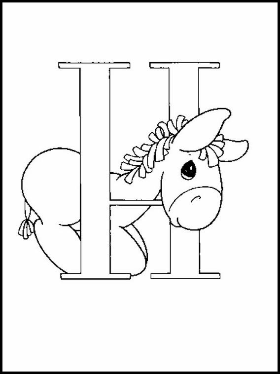 Alphabets avec des dessins d'enfants 152