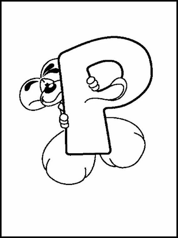 Alphabets avec des dessins d'enfants 159