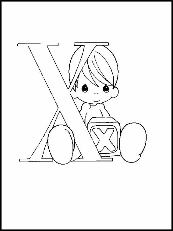 Alphabets avec des dessins d'enfants 161