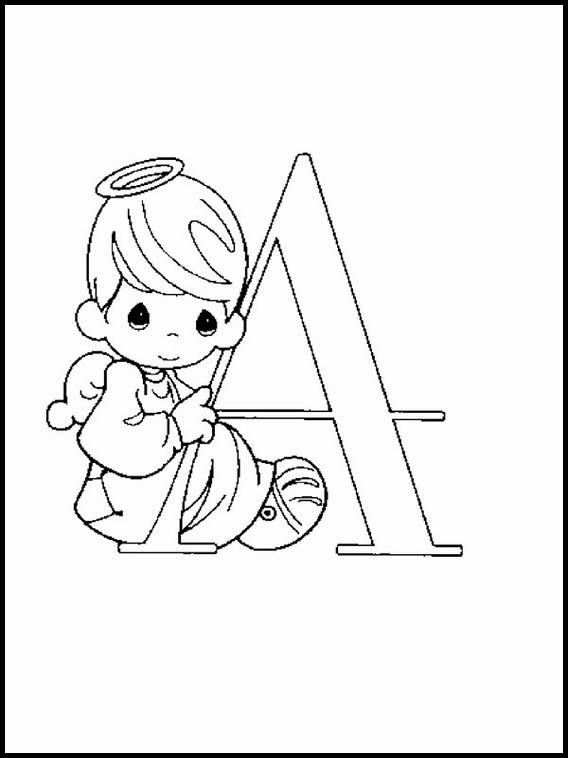 Alphabets avec des dessins d'enfants 17