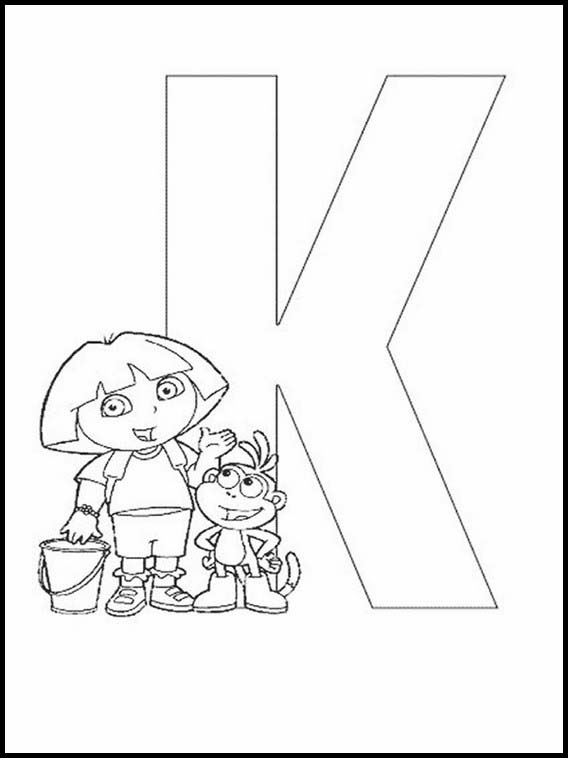 Alphabets avec des dessins d'enfants 9