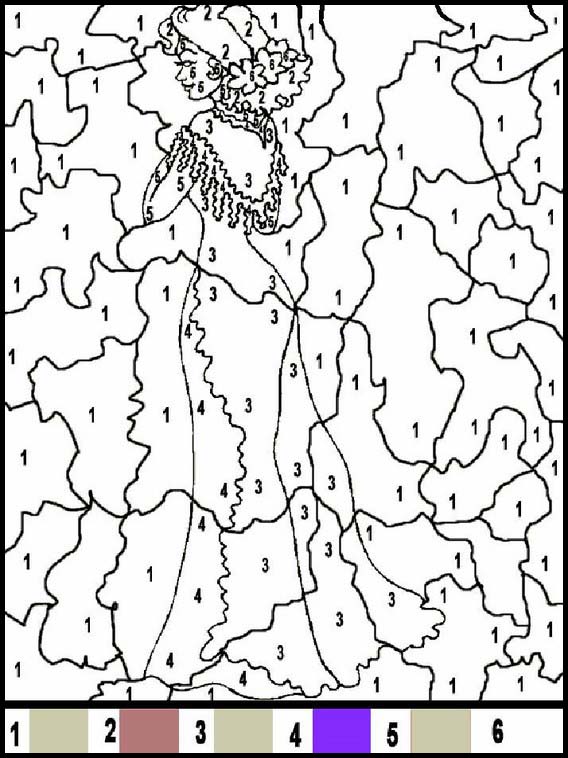 Coloriage les zones indiquées 4