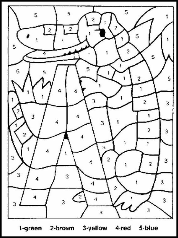 Coloriage les zones indiquées 5