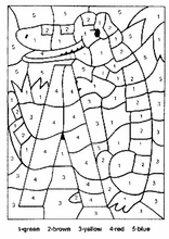 Coloriage les zones indiquées5