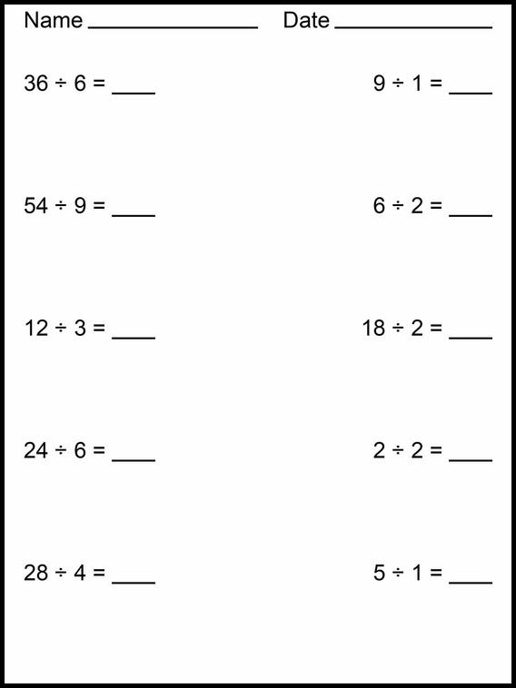 Divisions faciles 1