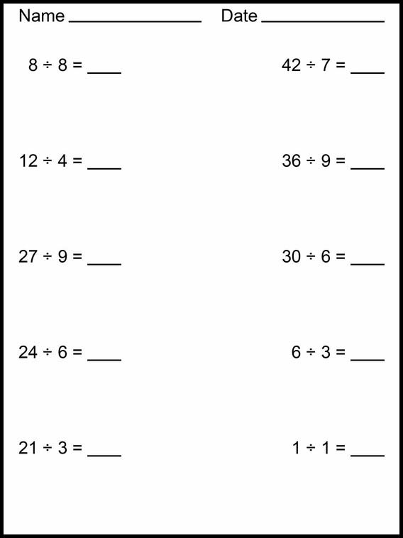 Divisions faciles 10