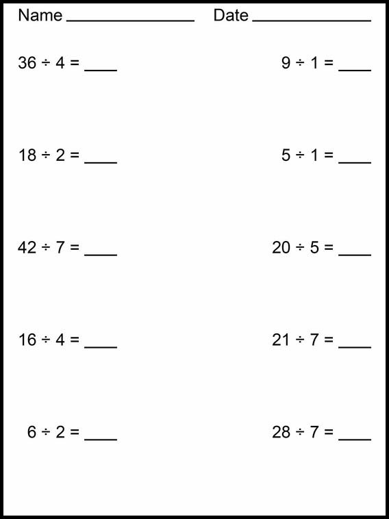 Divisions faciles 18