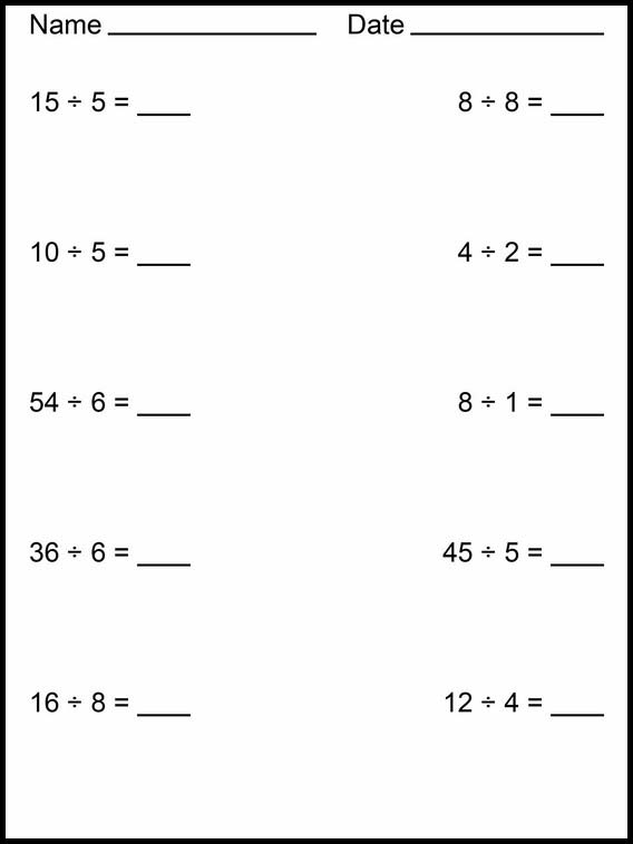 Divisions faciles 20