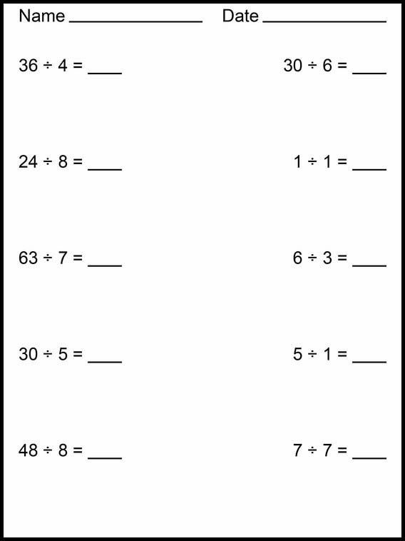 Divisions faciles 7