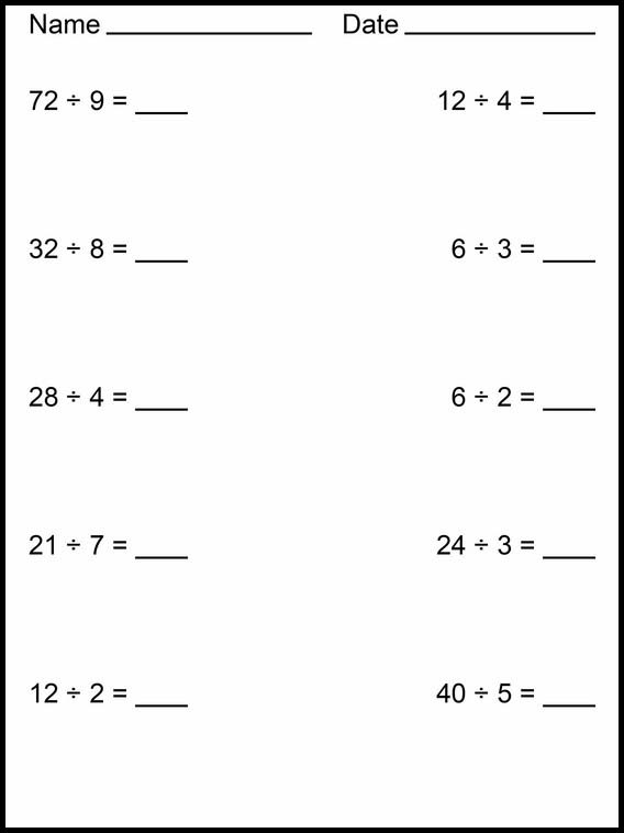 Divisions faciles 9