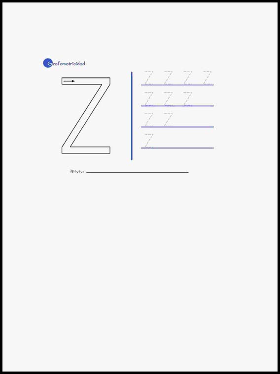 Alphabet pour apprendre l'espagnol 52