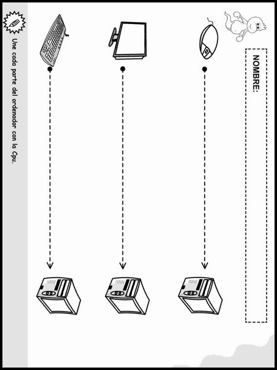 Coloriage objets pour apprendre l'espagnol 3