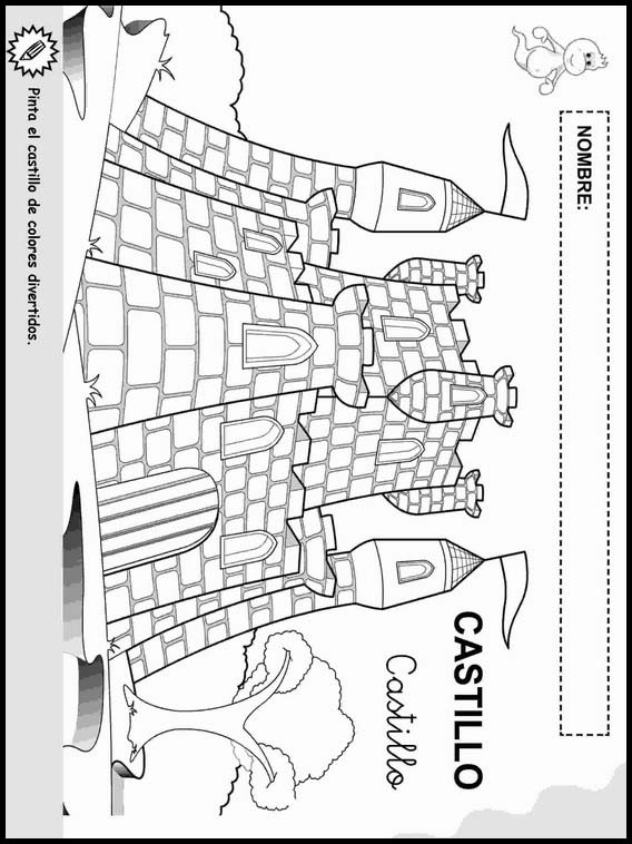 Coloriage objets pour apprendre l'espagnol 5