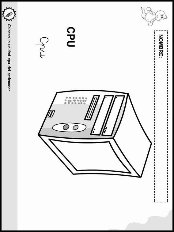 Coloriage objets pour apprendre l'espagnol 6