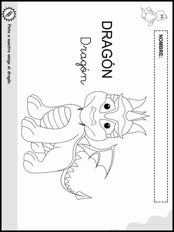 Coloriage objets pour apprendre l'espagnol 9