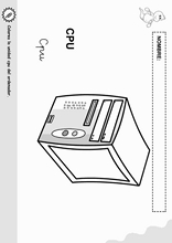 Coloriage objets pour apprendre l'espagnol6