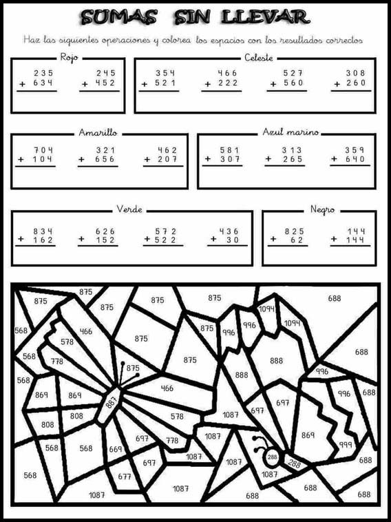 Additions fun pour apprendre l'espagnol 17