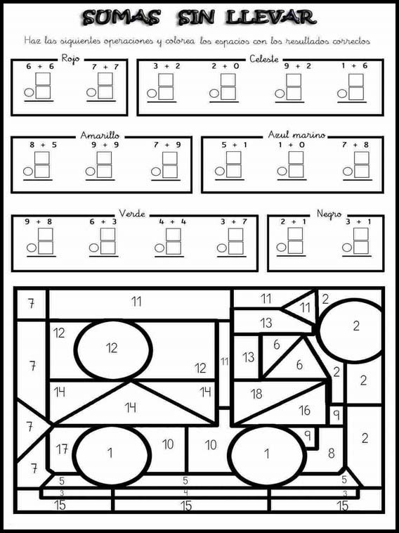 Additions fun pour apprendre l'espagnol 5