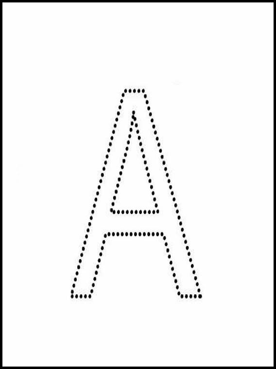 Relier les points. Alphabet 1