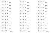 generateur Tables de multiplication