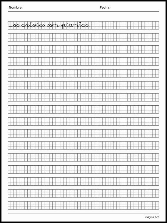 Übungen Kalligraphie auf Millimeterpapier Spanisch zu lernen 50 Kalligraphie auf Millimeterpapier Spanisch zu lernen 50