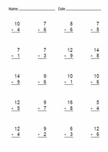 Leicht Subtraktionen1