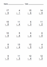 Leicht Subtraktionen15