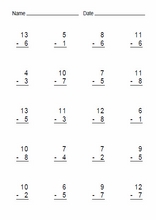 Leicht Subtraktionen20